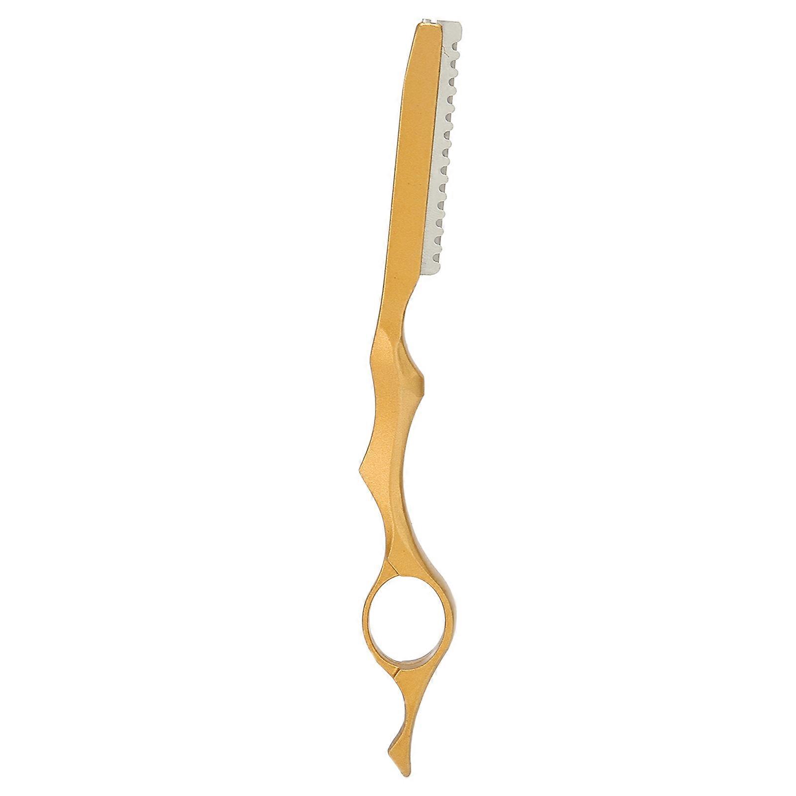 Rasoir professionnel pour cheveux clairsemés, pour la coiffure, la coupe et la texturation des cheveux, doré