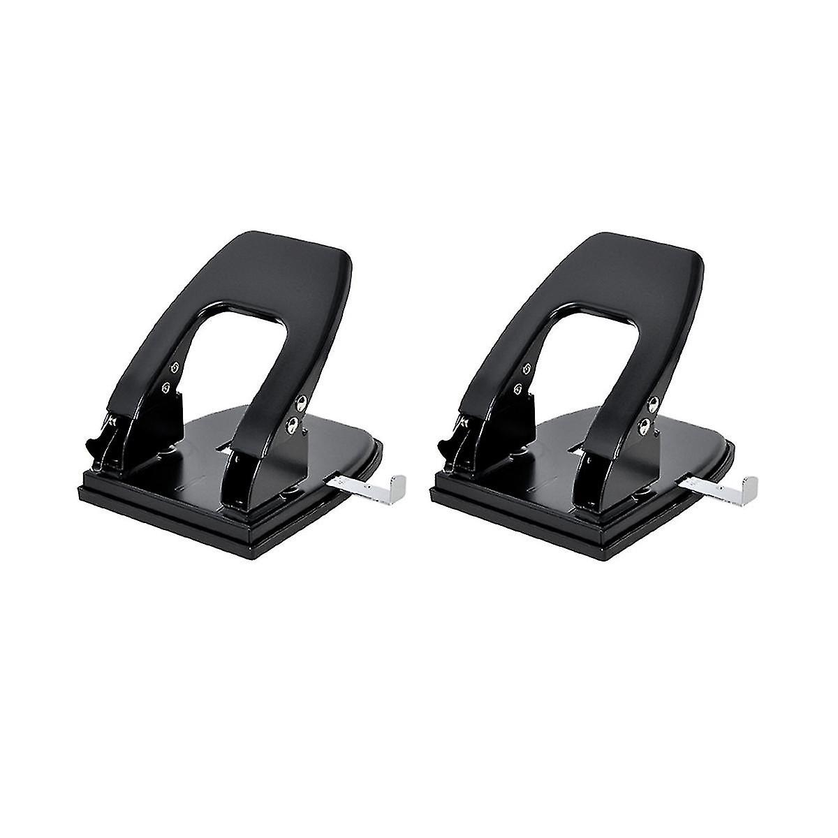 2pcs Two Double-hole Puncher Manual Puncher Capacity Of 30 Sheets