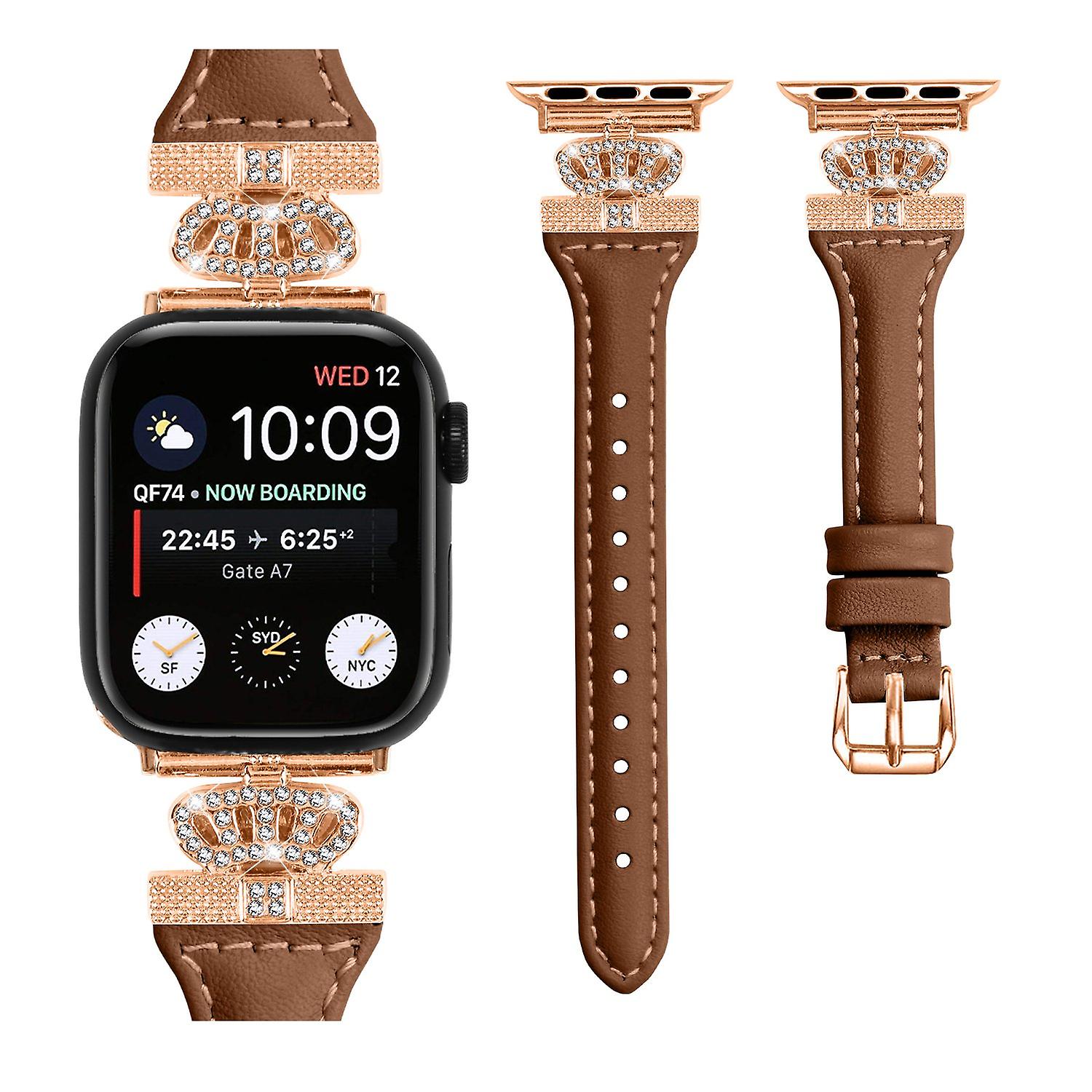 Rose Buckle Strap for Apple Watch Series 9/8/7/41mm/6/5/4/SE/SE (2022)/SE (2023) 40mm/Series 3 2 1 3