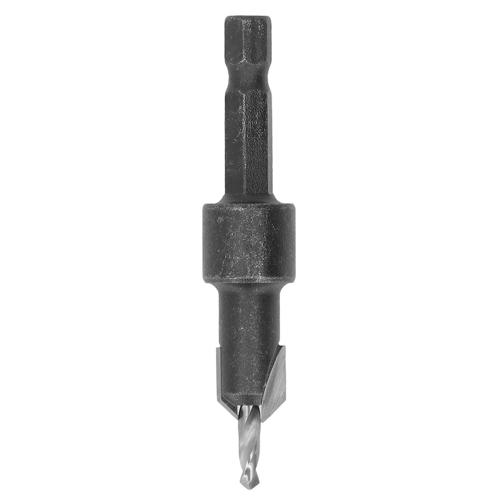 Countersink Drill Bit 1/4x3.3 Hex Shank Carbide Adjustable Drilling Tool for Woodworking