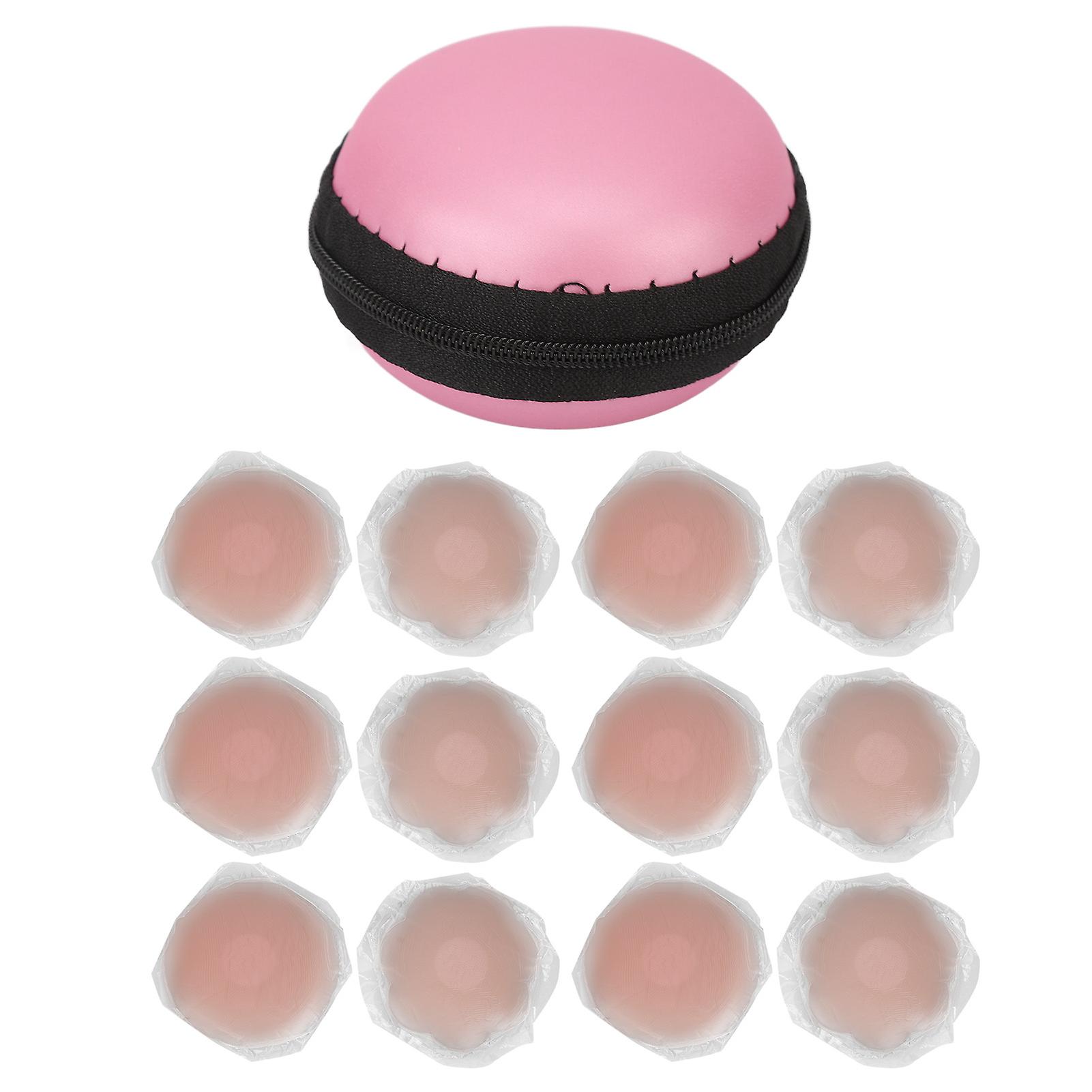 6 Pair Nipple Covers Silicone Abrasion Resistant Breathable Invisible Reusable Large Sticky Nipple Pasties for Women