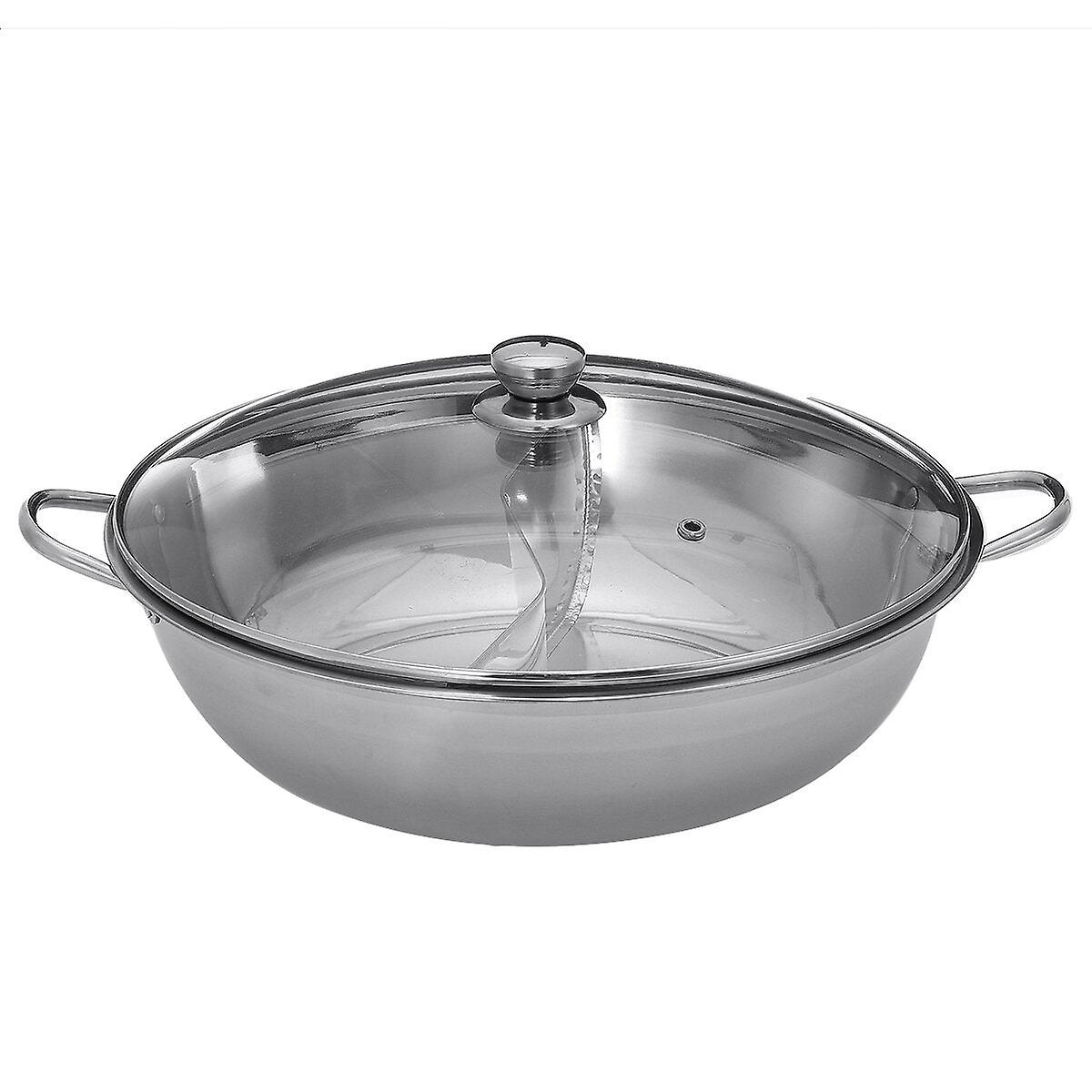 Hot Pot Dual-sided Stainless Steel Cookware For Induction 28/30/38/40cm