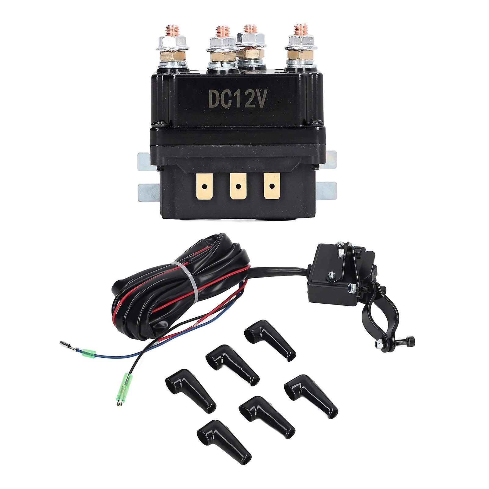 Electric Winch Relay 250A Brass Coil Stable Performance Winch Electromagnetic Relay Contactor for ATV Relay 12V~9055