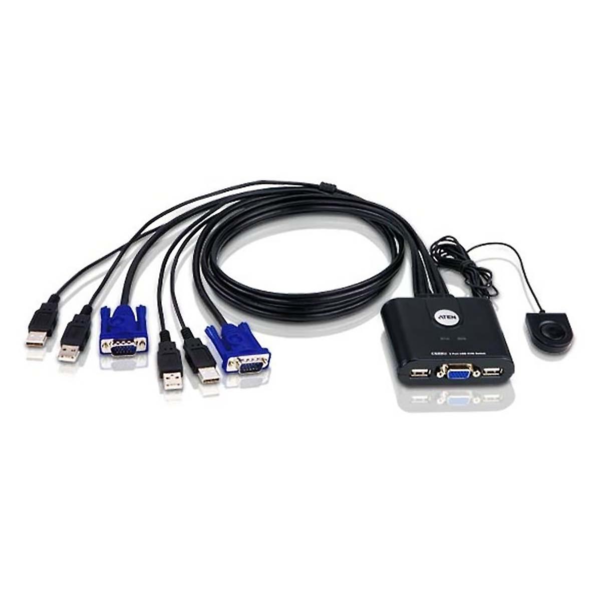 2-Port-KVM-Switch Schwarz