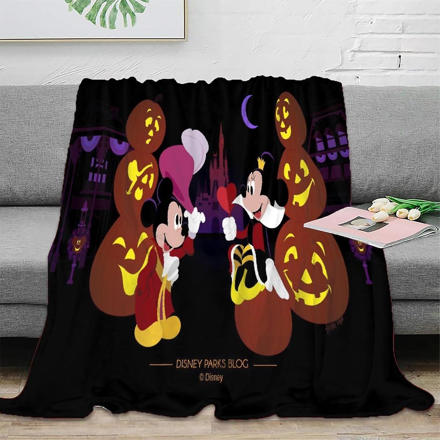 3d Print Mickey Mouse Fleece Blanket Throw for Sofa & Bed,Plush Cosy Fuzzy Blankets Travel,Super Soft And Warm Fluffy Blanket for The Four Seasons