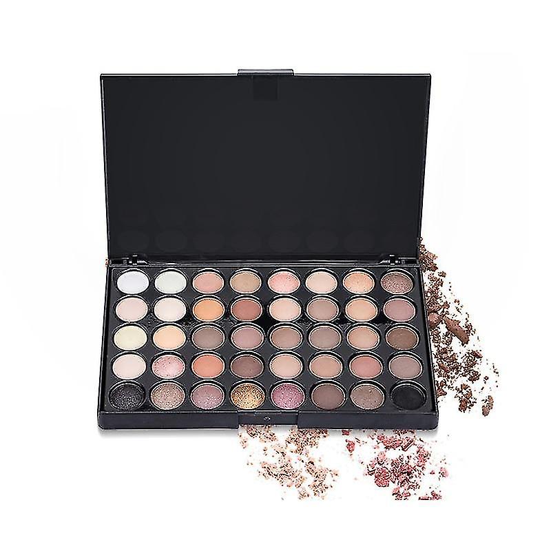 Eye Shadow 40color Earth Color Eyeshadow Palette Matte Palette Waterproof Sweatproof Long Lasting|eye Shadow
