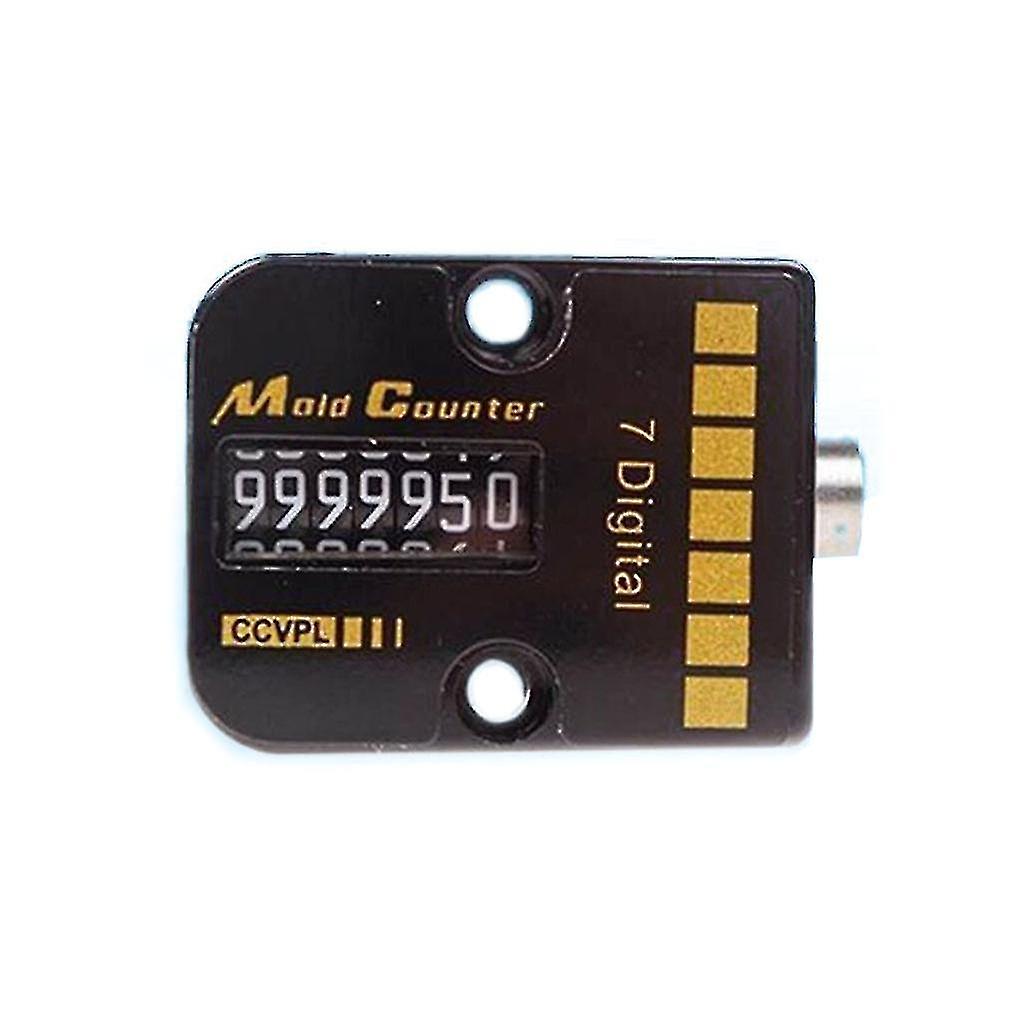 Counter Mechanical Counter 7 Digit Automatic Memory Mold Counter Square 9cm