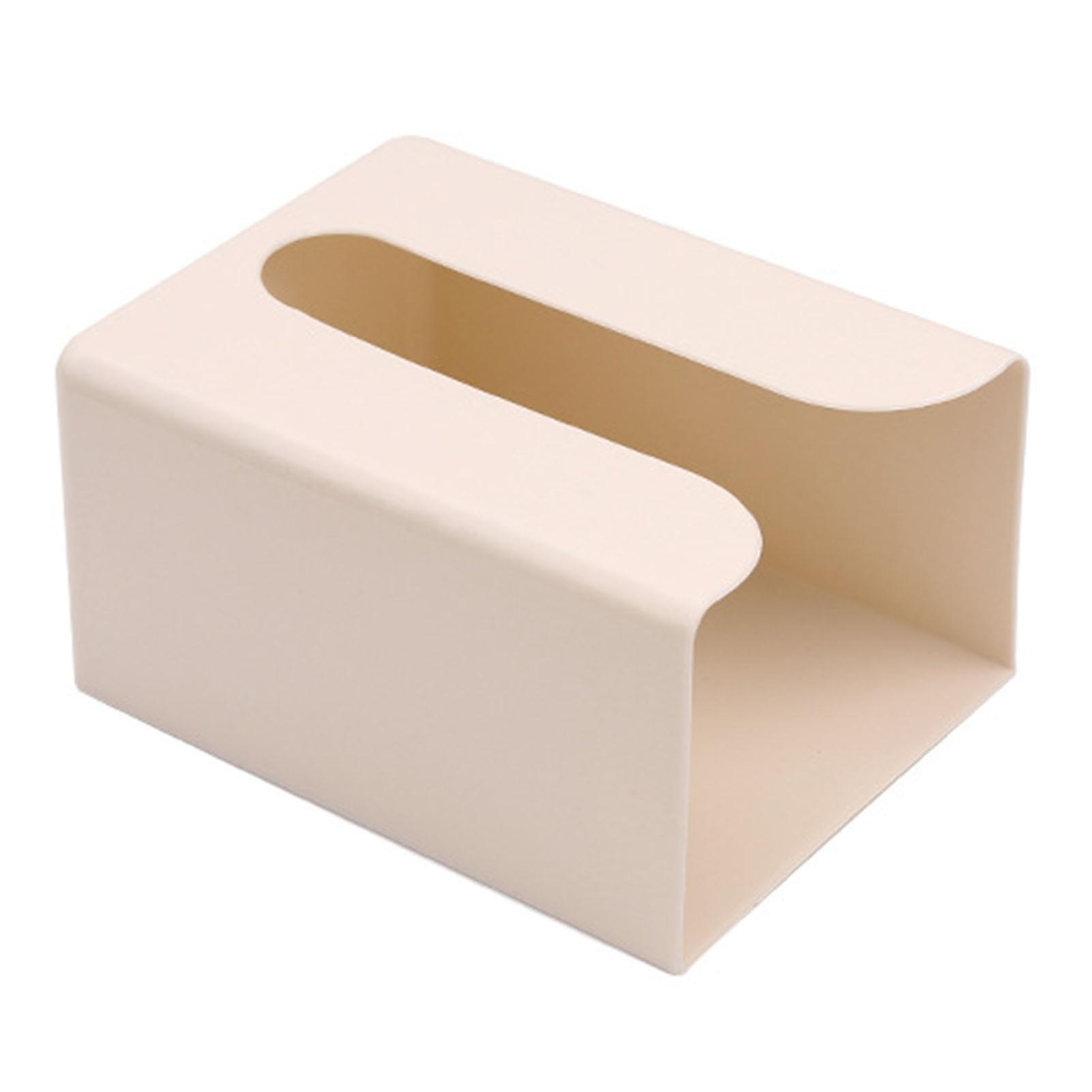 Väggmonterad vävnadslåda Lock Punch Free Stor Kapacitet Rektangulär Servettlåda För Vardagsrum Badrum L