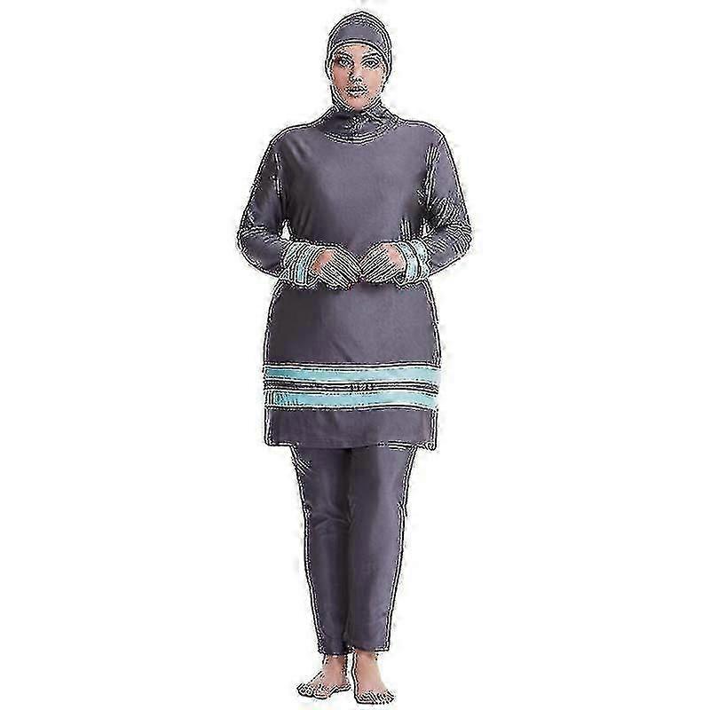 Plus Size Femmes Muslim Burkini Maillot de bain Maillot de bain
