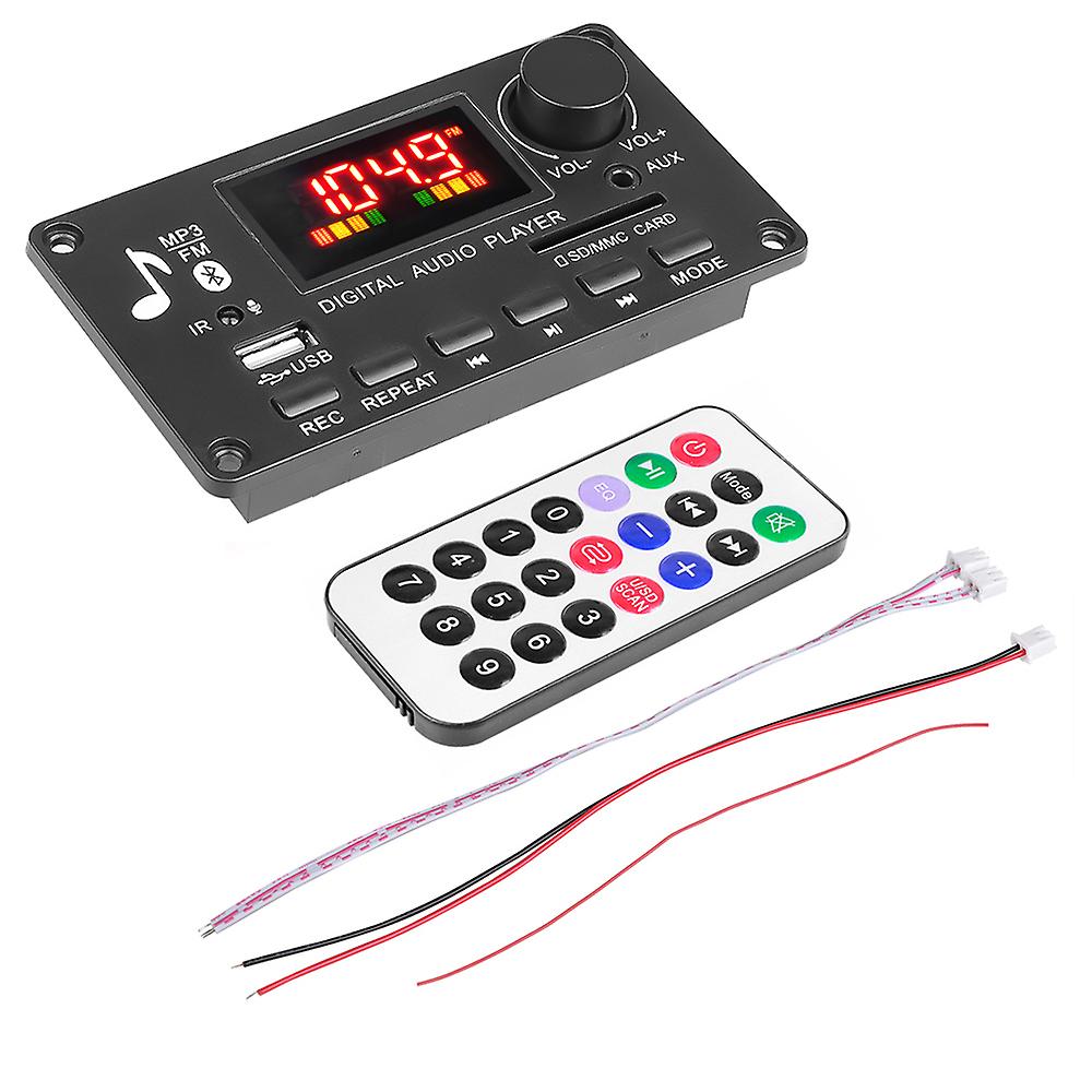 9v-12v Wireless Bluetooth 5.0 Mp3 Decoder Board Car Palyer 2x40w Amplifier Usb Tf Fm Radio Module For Car Audio Kit Diy Speaker
