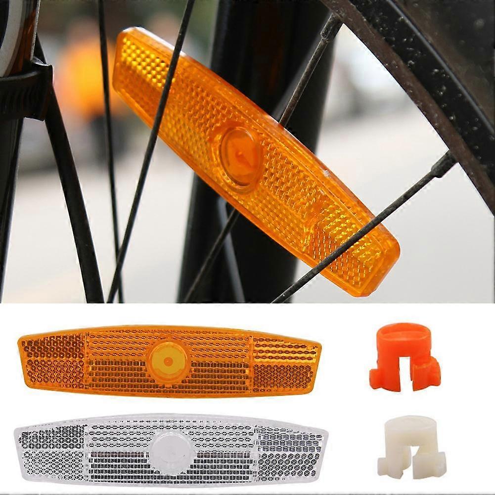 כתום 4 חבילות (A)$Bicycle דיבר גלגל רפלקטור גלגל אופני הרים רפלקטור גלגל אופניים אור אופניים צד בר אור
