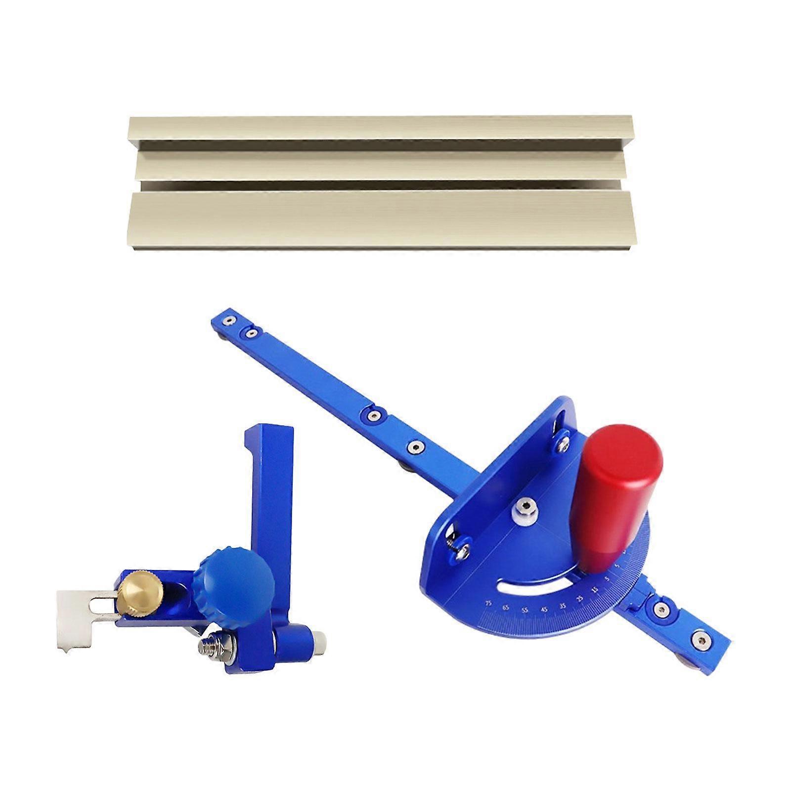 Guide d'onglet pour scie circulaire à table avec guide d'onglet, ensemble de sciage polyvalent, règle d'angle