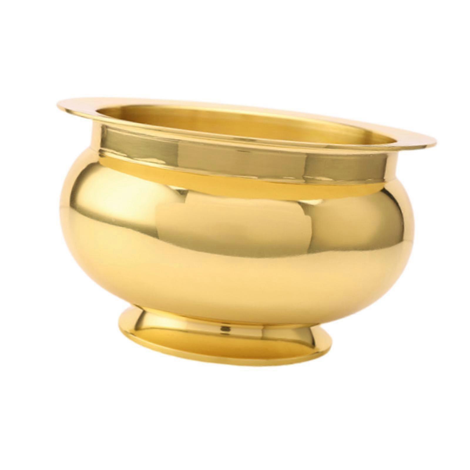 Queimador de incenso chinês Buda chinês oferecendo tigela para jardim de estudo de mesa 8 polegadas