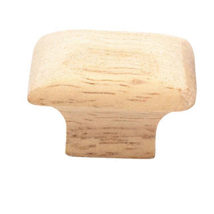 10 Pieces Square Wood Knobs Wooden Cabinet Handles Cupboard Pull Knobs 35*22mm
