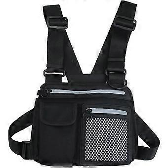 Fashion Chest Ball Head Pack Forehead Tactical Harness Reflective Lighting Bags for Night Hike Hiking Jogging Walking