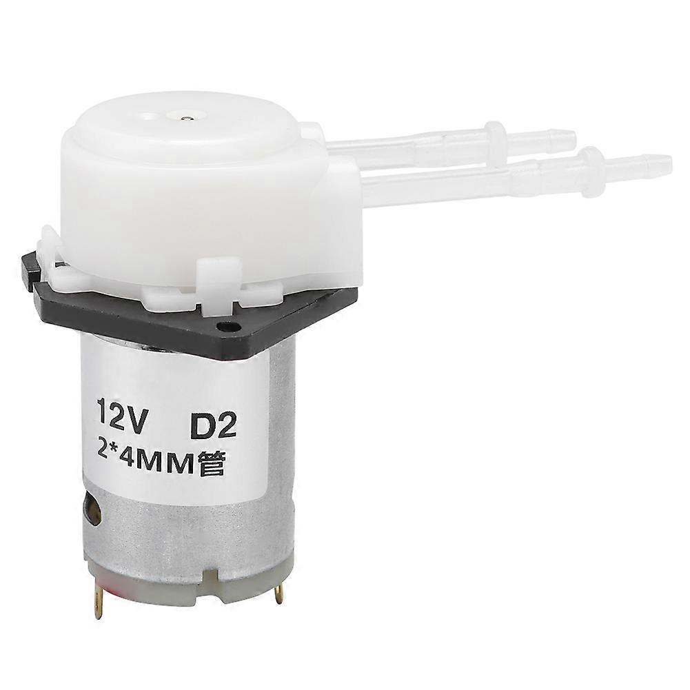12V Flat Compact Peristaltic Liquid Pump Dosing Water Pump for Garden UseWhite