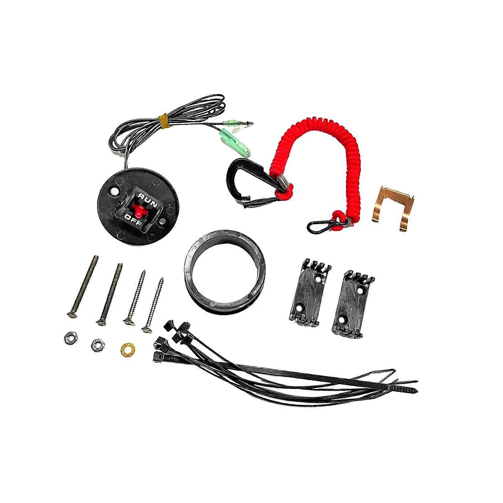 Outboard Kill Stop Switch Lanyard 87-19674A07 19674A14 Emergency Stop Switch