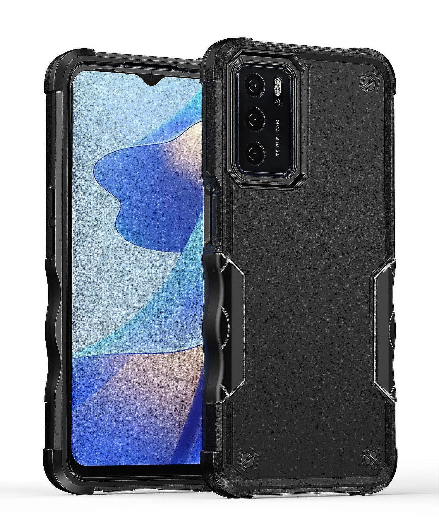 For Oppo A16 Case, Heavy Duty Dual Layer Slim Shockproof Cover