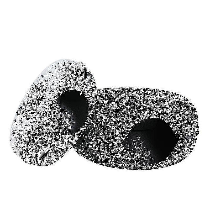 Removable Cat Nest,round Donut Felt Pet Nest,cat Tunnel Bed,semi-closed Washable Cat Tunnel Nest,detachable Beds Furniture For Small Medium Large Dog