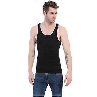 Men’s Slimming Compression Body Shaper Tank Top – Gynecomastia Chest & Belly Toning Vest