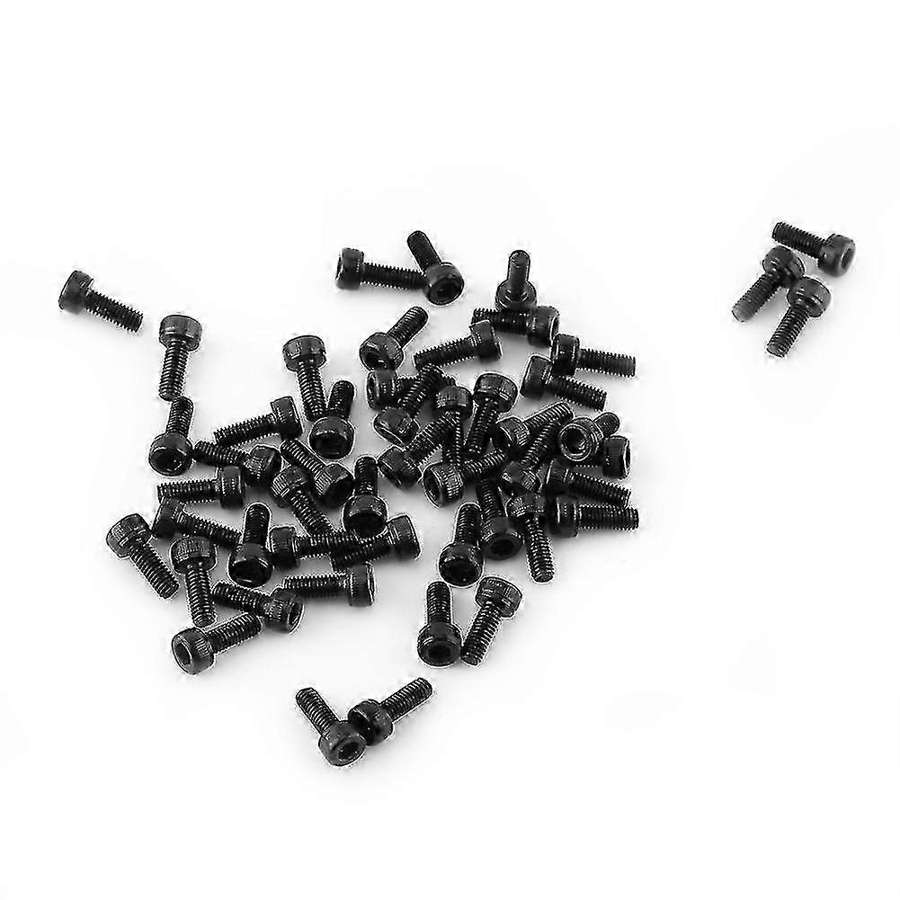 M3 Black Hex Socket Cap Head Screw Bolt Set (M3*8mm,Fully Threaded,50pcs)
