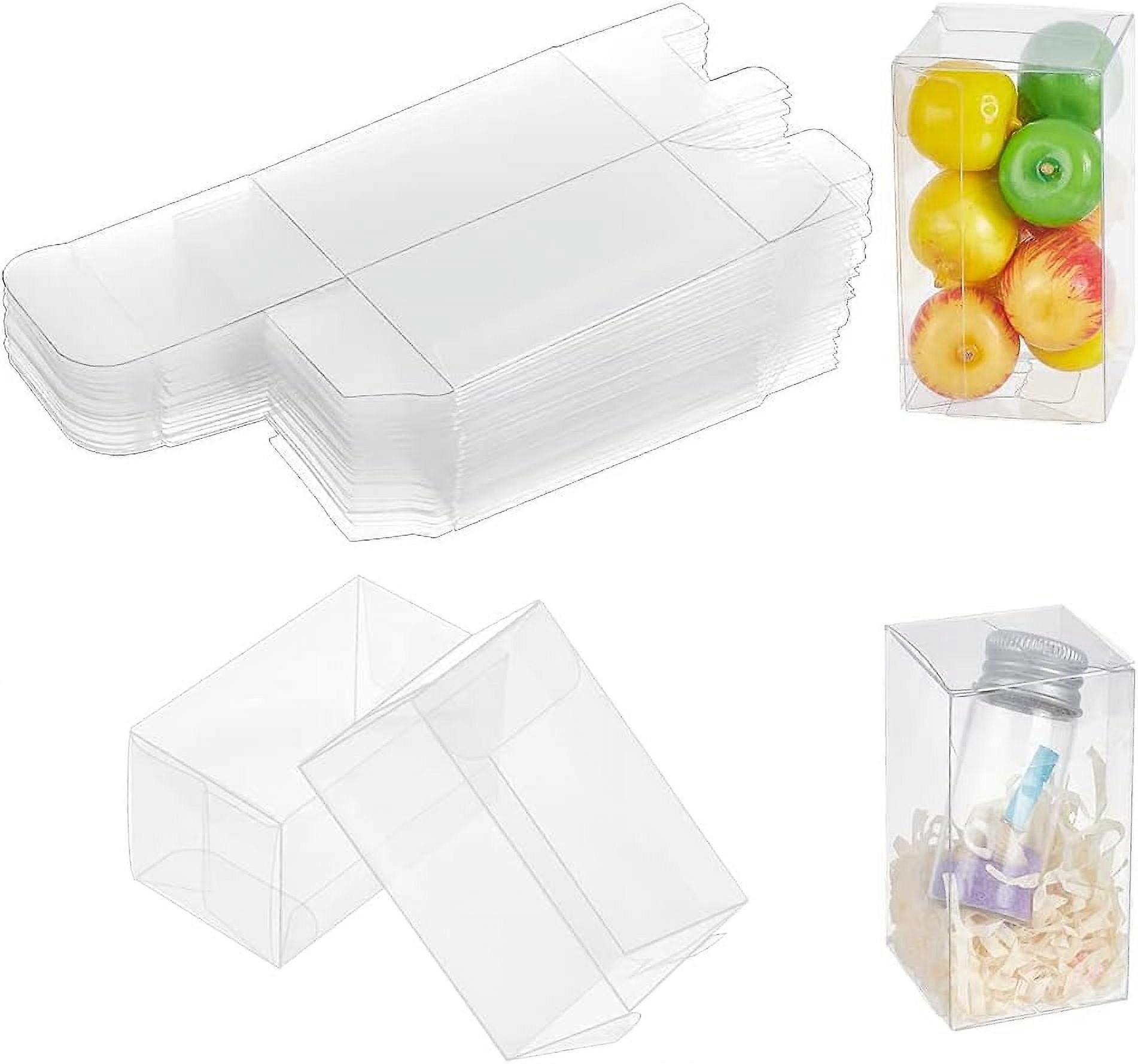 30 Pcs Transparent Plastic PVC Box Clear Cube Gift Packaging Boxes Wedding Party Favour Boxes