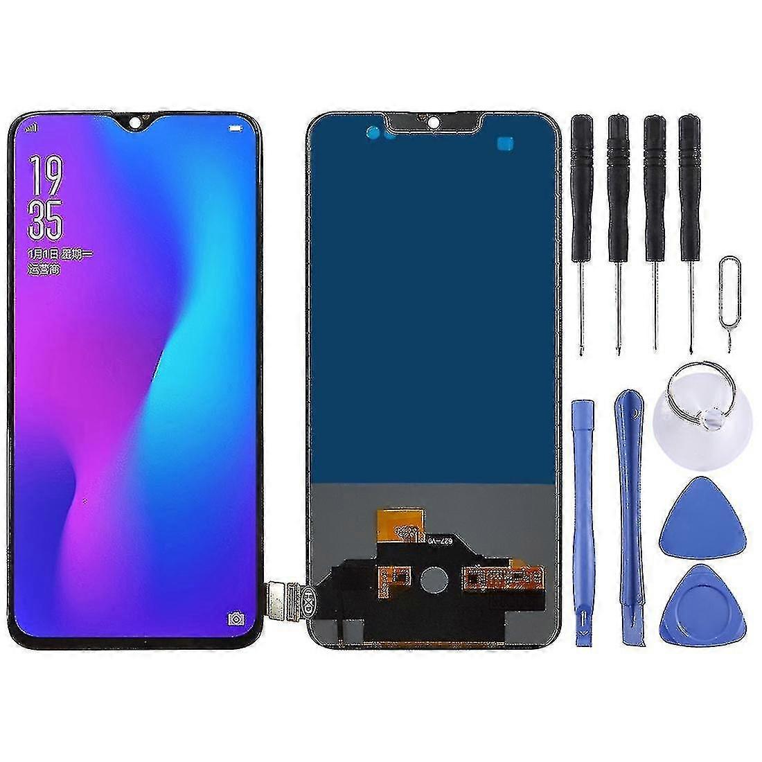 TFT-LCD-Bildschirm für OPPO R17 / RX17 Pro / R17 Pro / RX17 Neo mit Digitizer Full Assembly (Schwarz)