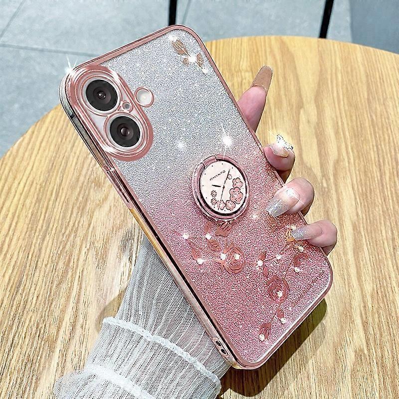 Gradient Flower Case For iPhone 16 Plus
