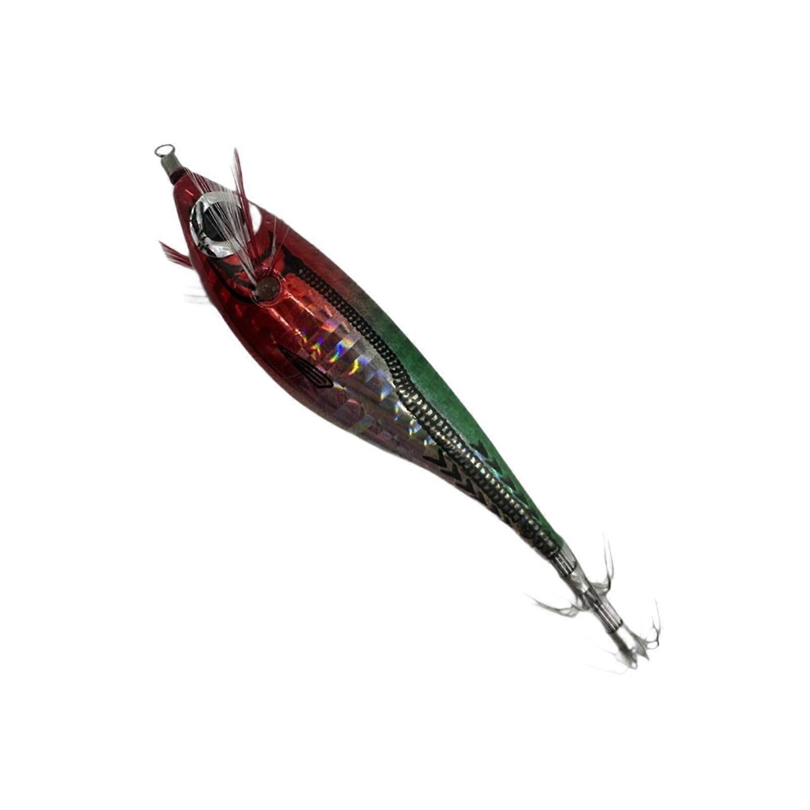 Luminous Squid Jigs Hook Glow Float Minnow Lure for All Waters Freshwater red green