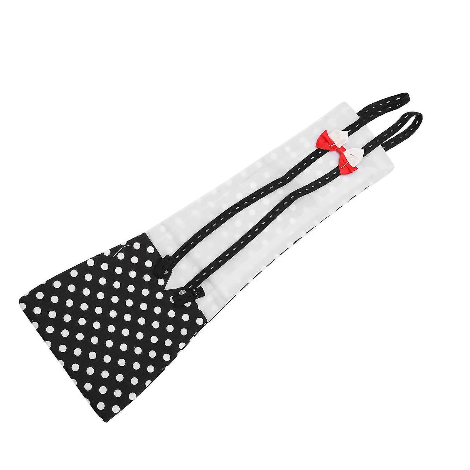 Adjustable Waterproof Washable Reusable Chicken and Duck Diapers Black and White Dot