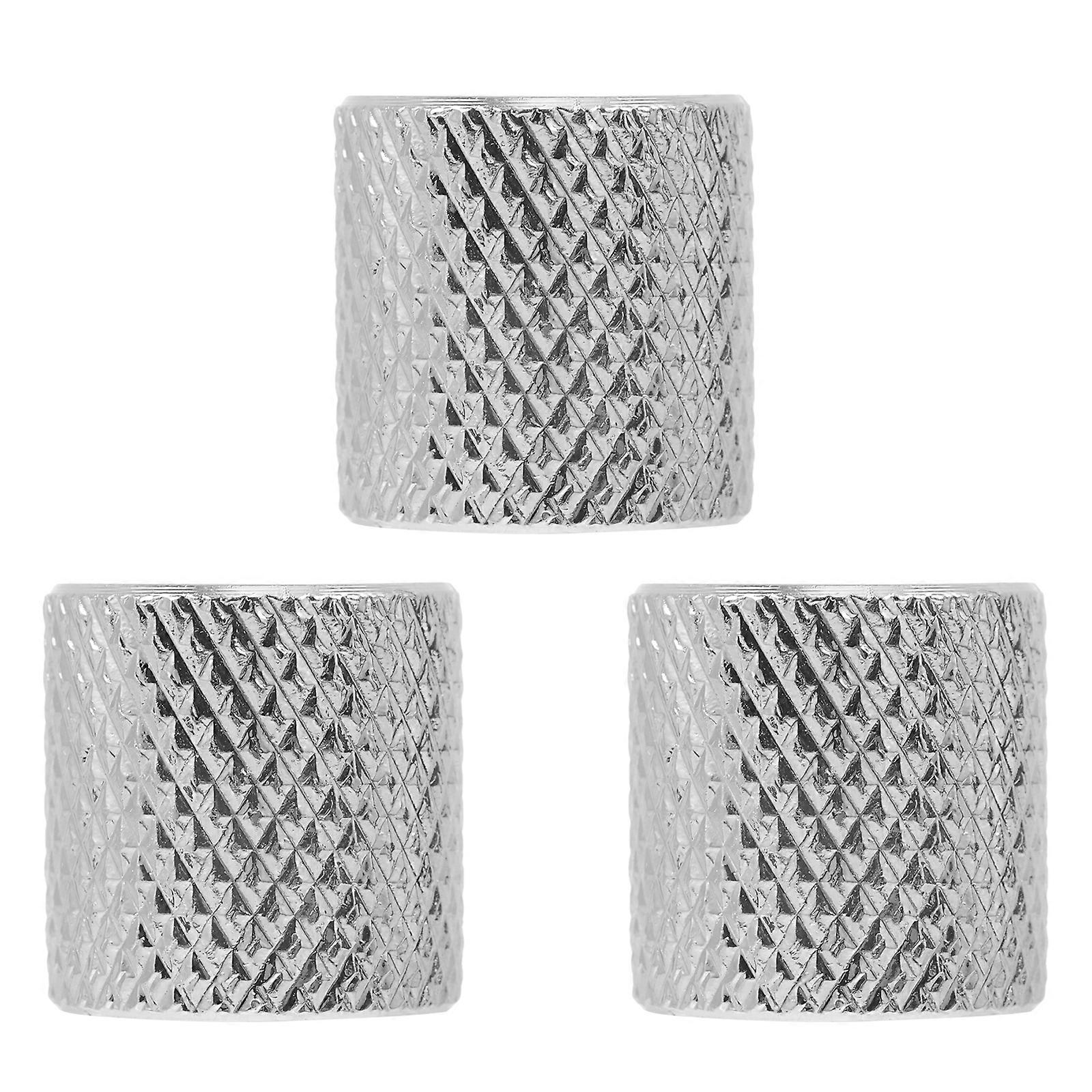 3Pcs Electric Guitar Bass Volume Knobs Creative Metal Volume Knobs Guitar Bass Accessories