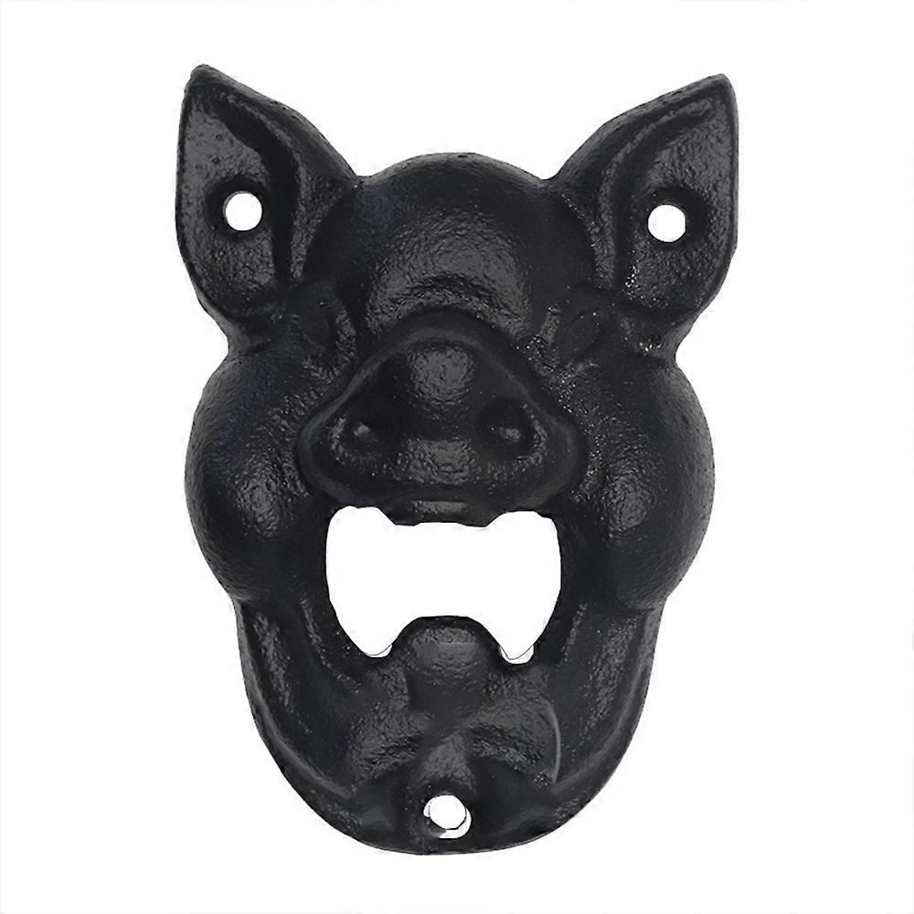 Cast Iron Wall Mounted Pig Bottle Opener