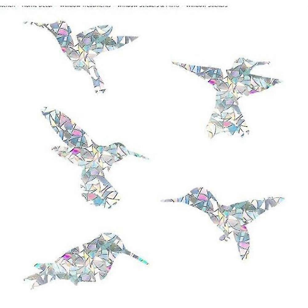 Hummingbird Static Window Clings Anti Collision Window Decals For Bird Strikes, Glass Alert Stickers, Stop Birds Flying Into Windows, Set Of 20