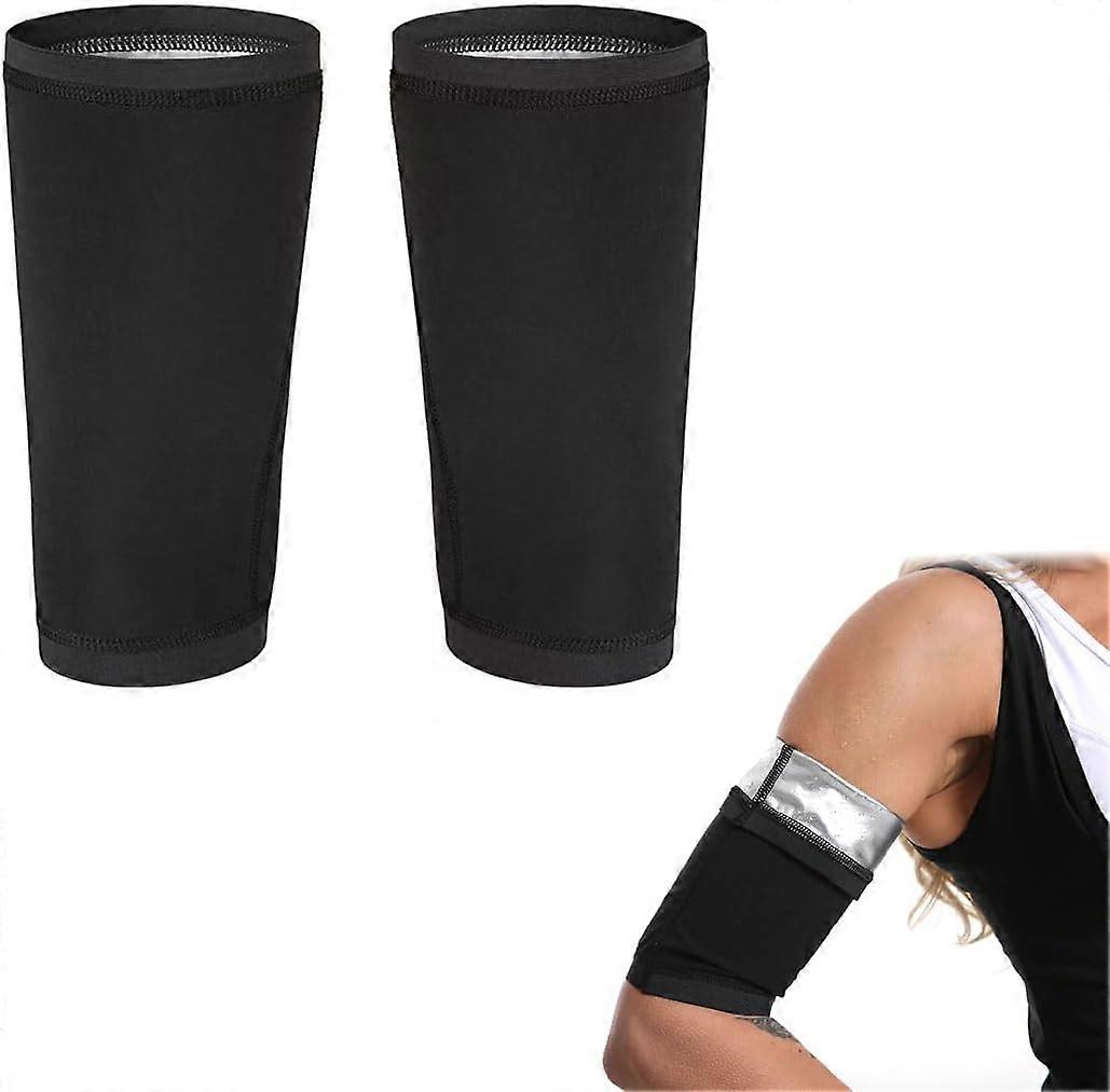 Set of 2 Sauna Arm Trimmers, Arm Sleeves, Women Sauna Sweatbands, Multi-Purpose and Sports Compression.