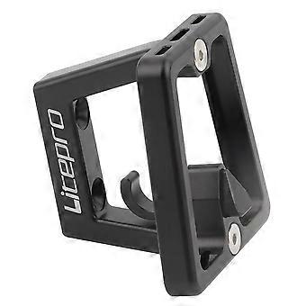 Porte-bagages avant Pièces de cyclisme pour alliage d’aluminium Cochon Nez Panniers Support de bloc Porte-bagages Pliant B