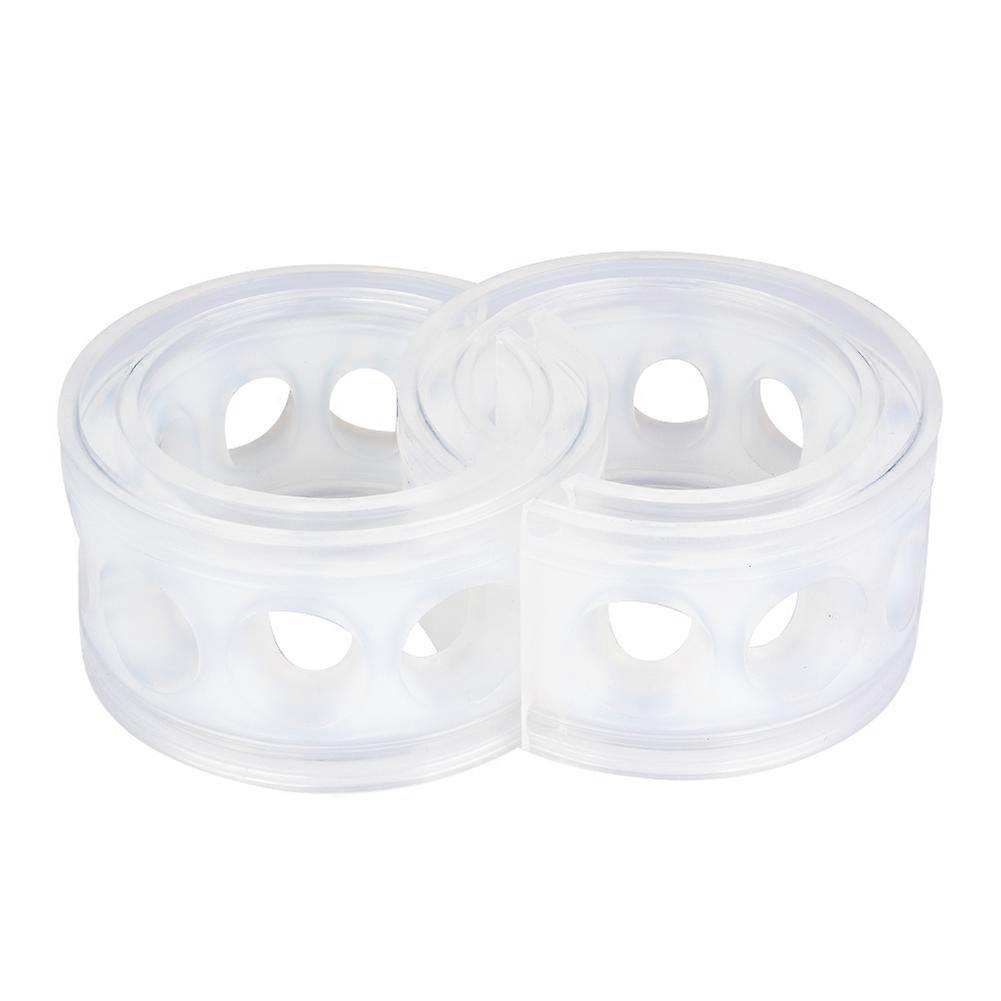 2pc Transparent Car Shock Absorber Retainer TPE Spring Buffer Power Cushion Type C
