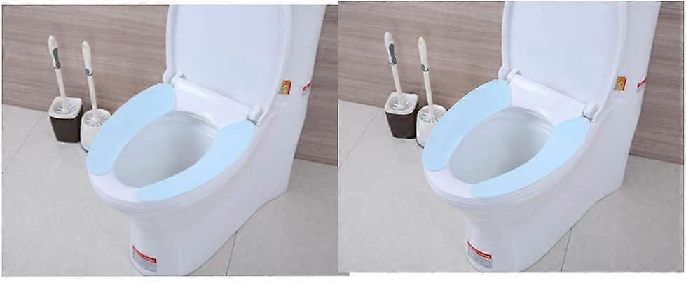 Sett med 2 par vaskbare toalettseteputer