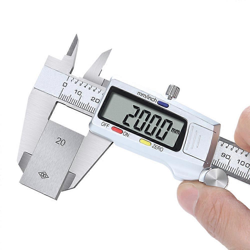 Electronic Caliper 0-150MM High Precision Digital Vernier with LCD Digital Display Measuring Ruler Stainless Steel Calipers for Diameter / Inner Diame