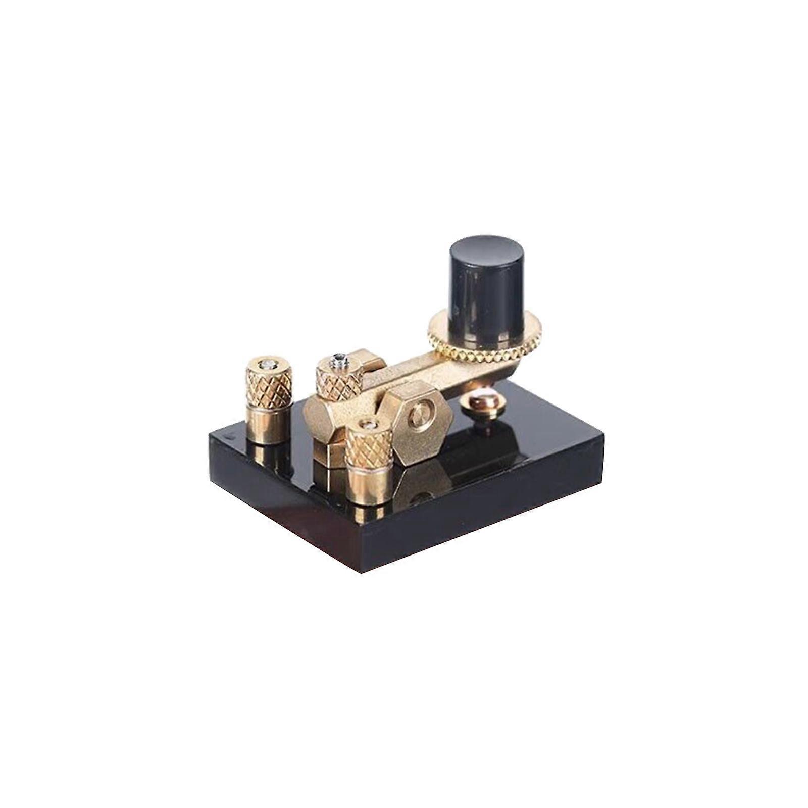 Mini Brass CW Morse Code Key - Transmițător manual ușor pentru transmisie / decorare / cadouri