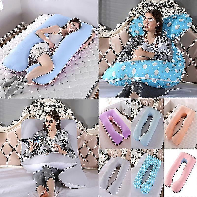 U Shape Full Body Maternity Pillow Case Sleeping Support For Pregnant Women