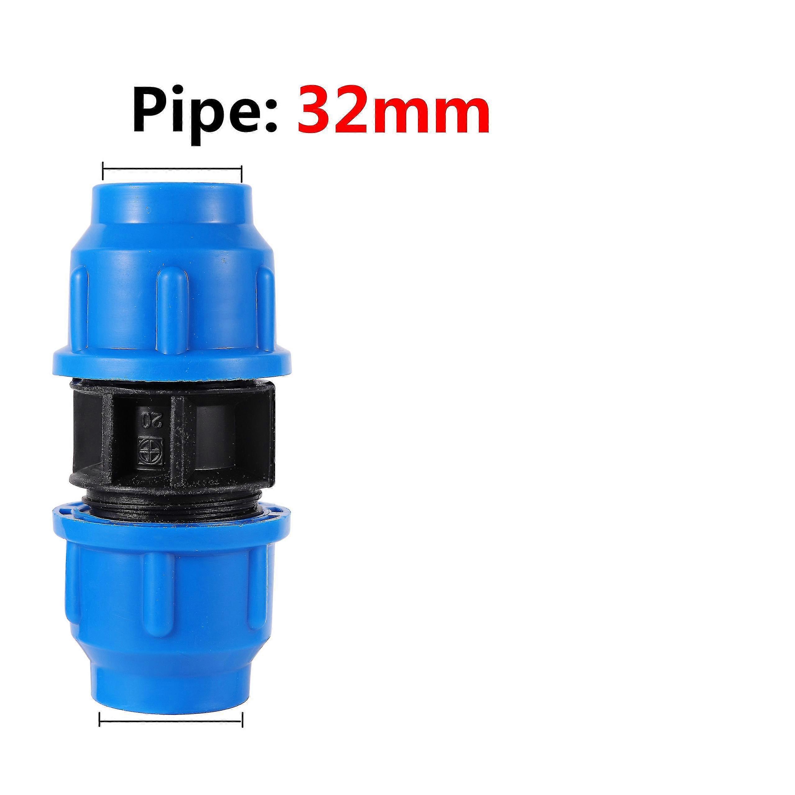 Pe Connector Pipe Fittings 32mm Water Tube Direct Connection Joint Fast Connection Ball Valve Agriculture Irrigation Accessories zy