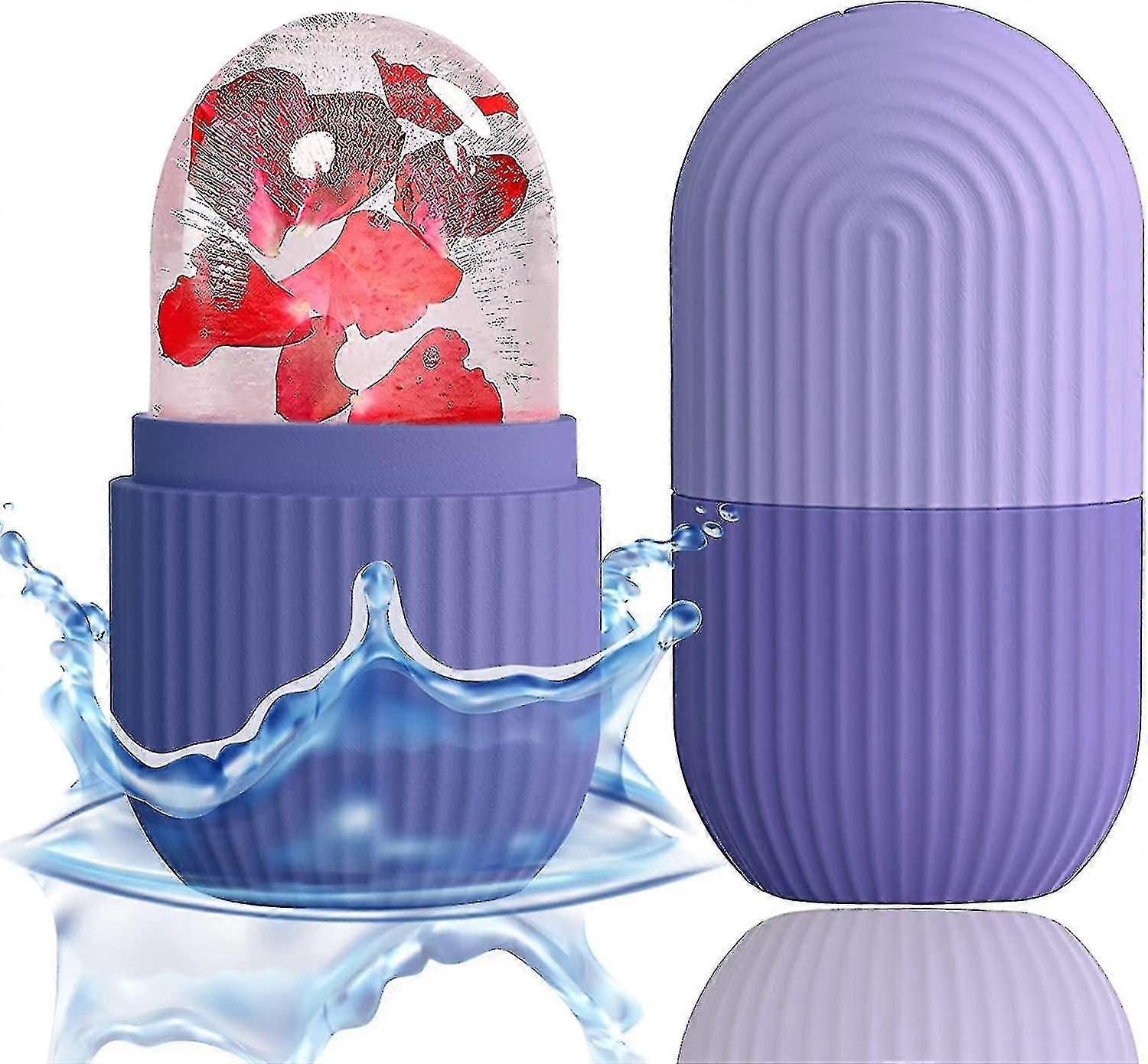 Ice Face Roller Massager,ice Cube Roller For Face, Eyes And Neck Naturally Conditioning And Skin Care,reusable Massage Silicone Ice Mold