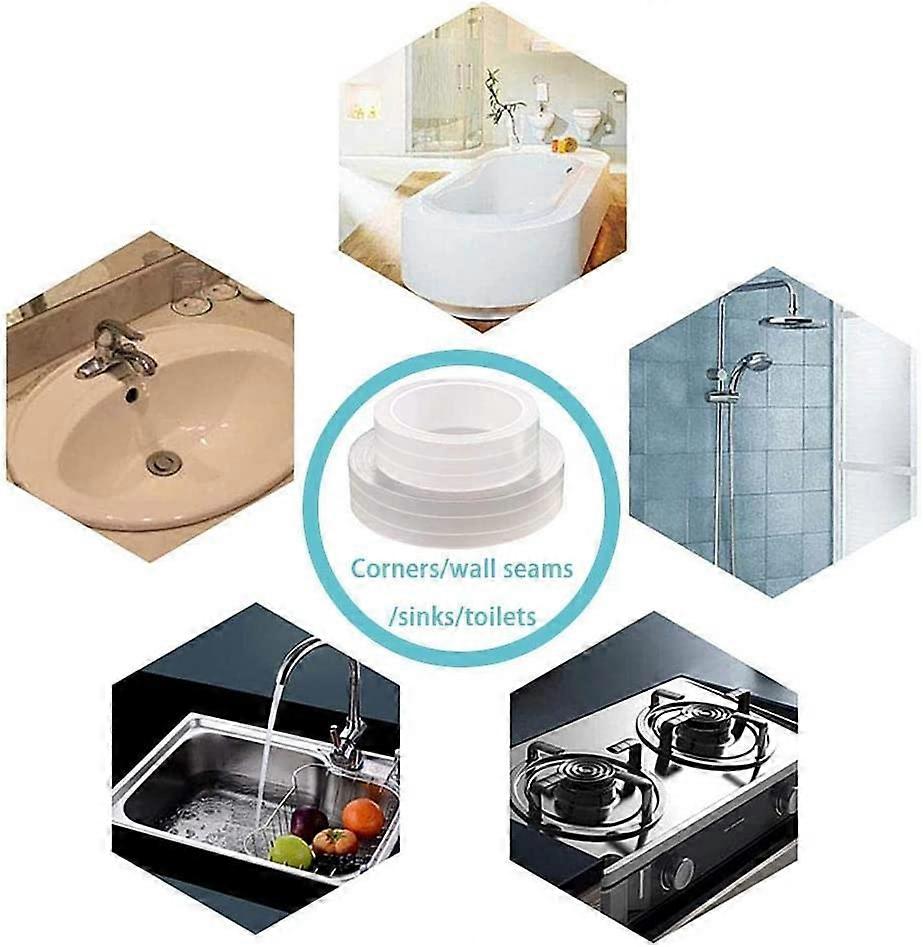 Nastro Sigillante Autoadesivo TUKA 20m X 30mm - Impermeabile E Antimuffa Per Bagno E Cucina - Foto 8