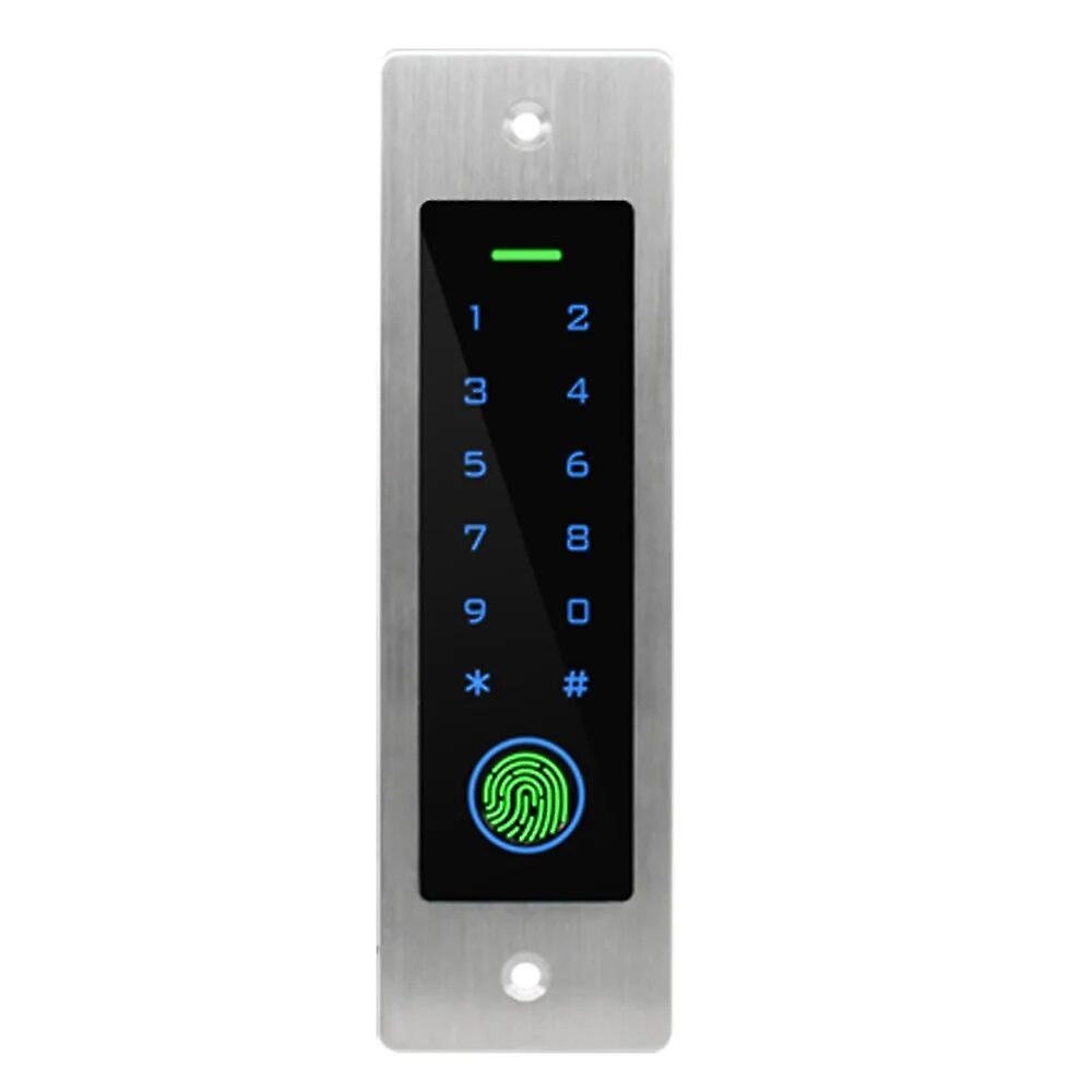 Empreinte digitale étanche en métal contrôle d’accès clavier RFID 125Khz conception intégrée tout-en-1 lecteur ouvre-porte contrôleur d’accès