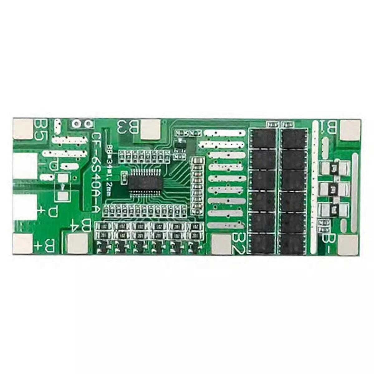 Solar Lighting Li-Ion Battery Protection Board Integrated BMS Module 6 Series 24V 40A with Equalize