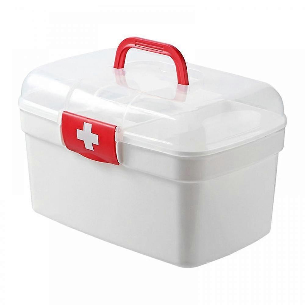 First Aid Box Removable Tray Multifunctional For Workplace Camping