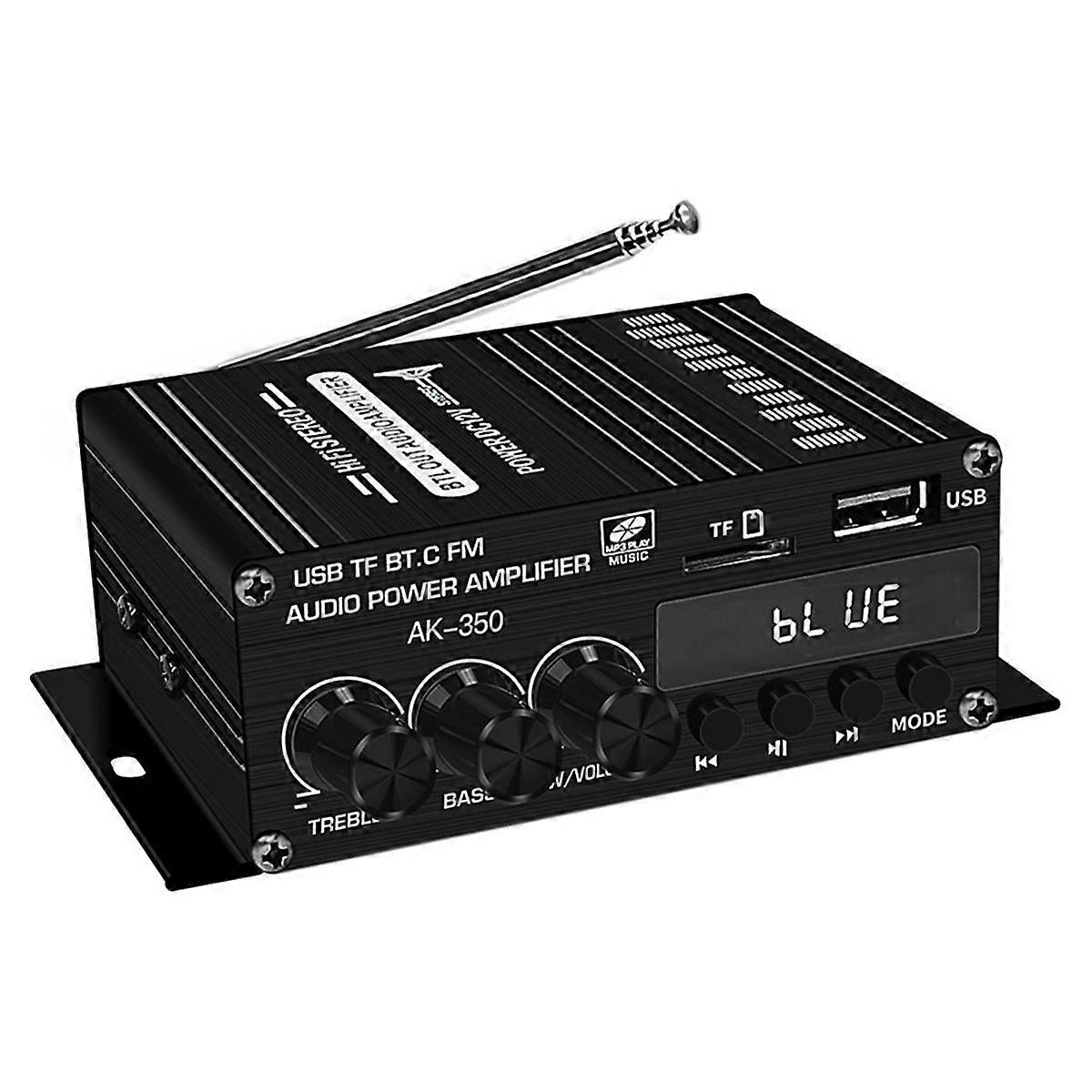 New -350 Class- Power Audio Amplifier Sound Bluetooth Digital Amplifier Car 2 Channel HiFi Stereo A