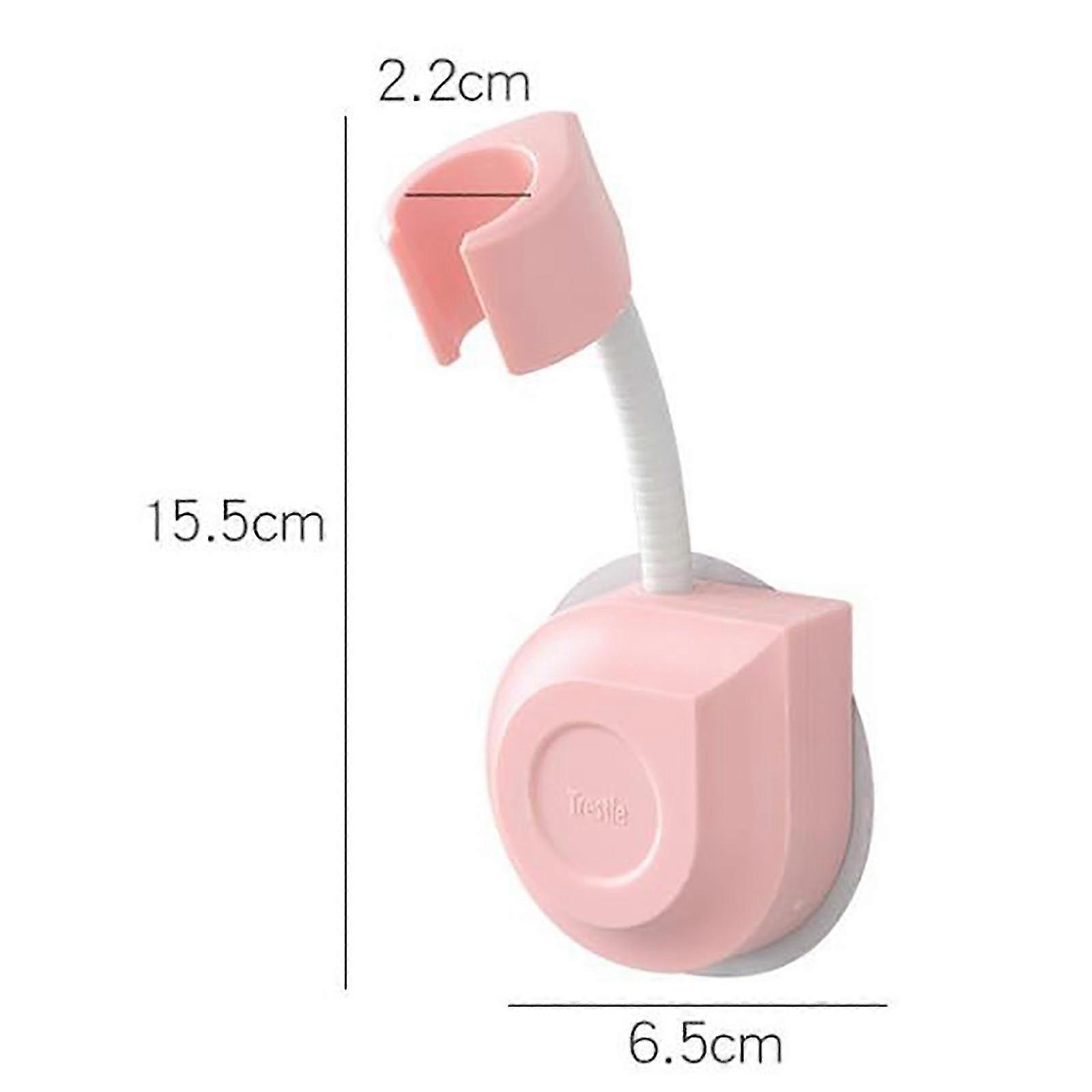 Adjustable Rotatable Shower Head Wall Mount Holder No-punching Shower Rack