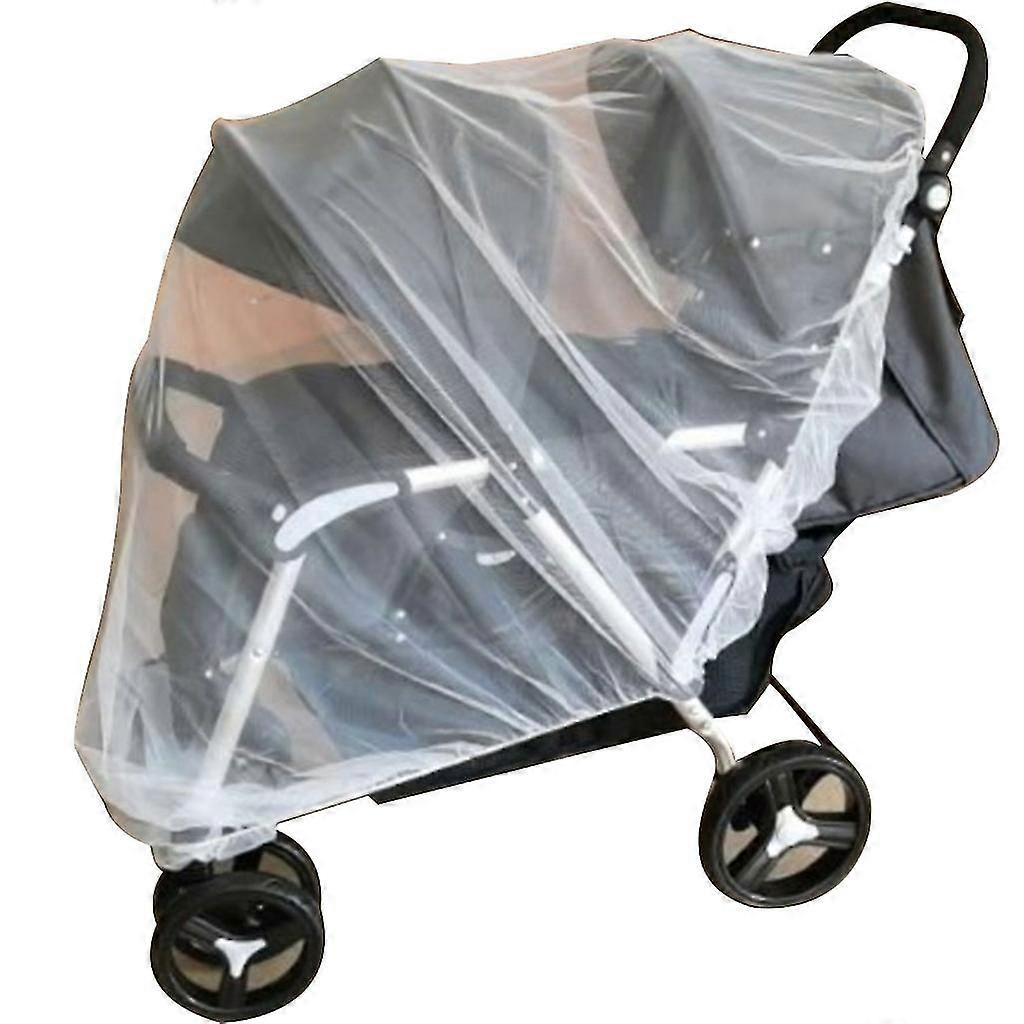 Double Stroller Anti-Mosquitos Net Insect Net for Carseat Twin Pram Mesh Cover