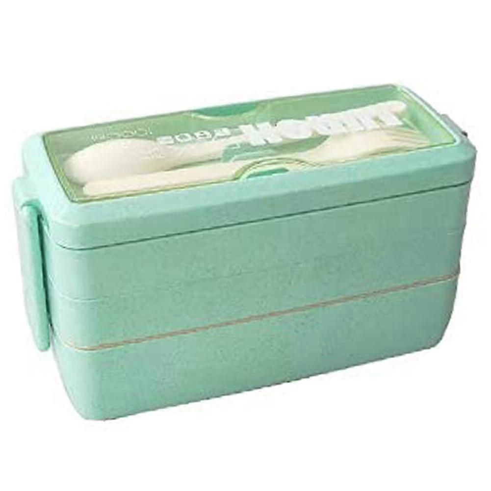 Upgrade Bento Lunch Box, Bento Lunch Box For Kids And Adults, Meal Prep Containers With Fork And Sp